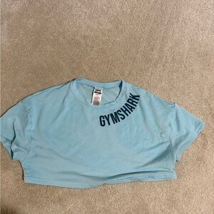 Gymshark Sky Blue Athletic Crop Top size m